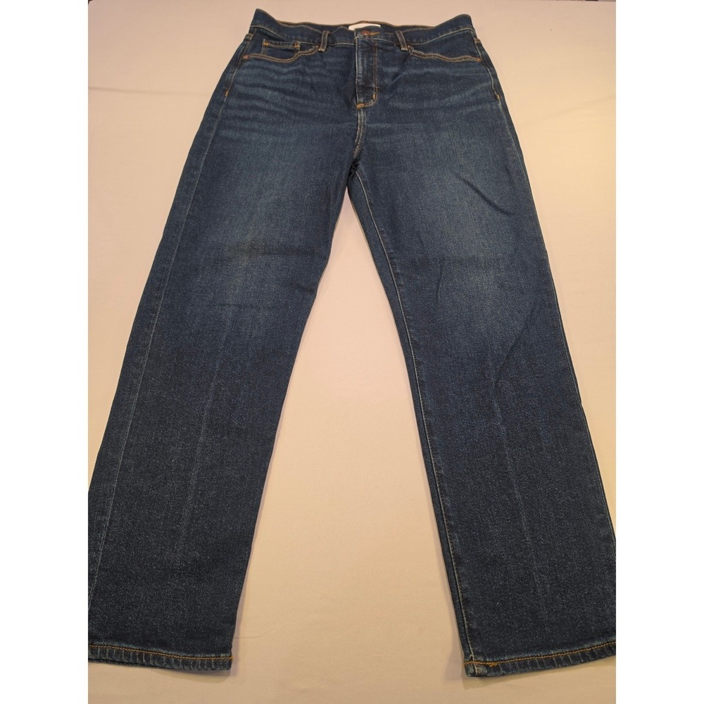 Loft The Slim Jeans Womens 30/10 Dark Wash High Rise Slim Leg Denim 763589M